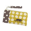 braun/gelbe Stiftetasche mit Leopard